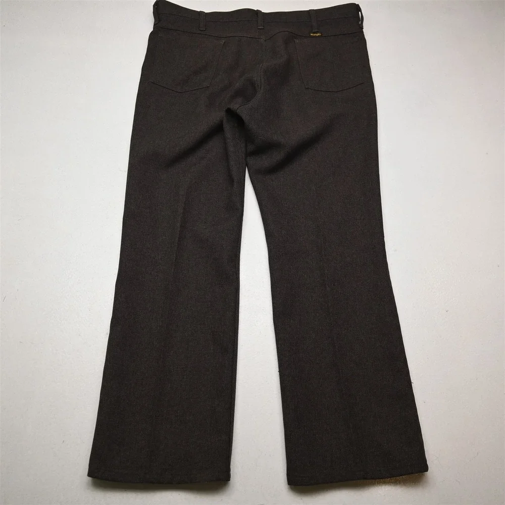 Vtg USA Made Wrangler‎ 40x30 Brown 82HD Bootcut Wrancher 5 Pocket Mens Pants